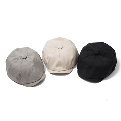 Gorra Retro Británica de Ala Corta Estilo Casual Japonés - Image 9