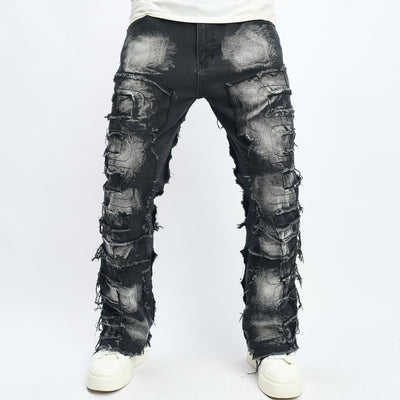 Jeans Hip-Hop Urbanos de Corte Alto para Hombre - Image 3