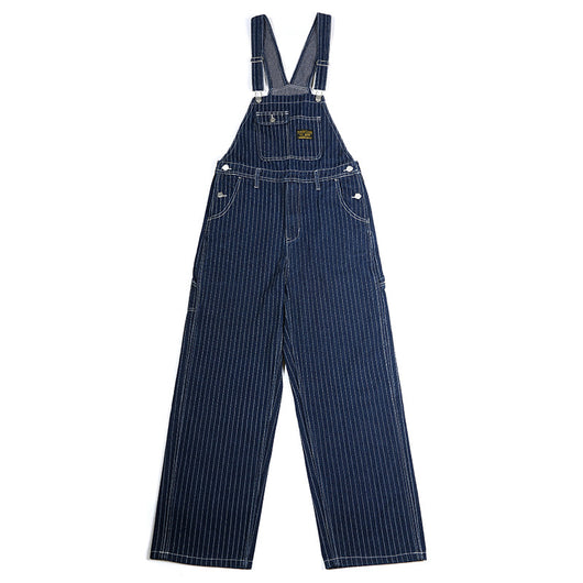 Pantalón Peto Vaquero Vintage a Rayas para Hombre - Estilo Cowboy Clásico - Image 2