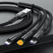 Cable de Carga Rápida Trenzado Nylon 3A - Conector Redondo Múltiple