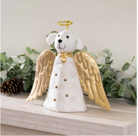 Ángel Dorado Milagro Navideño - Punta de Árbol Artesanal - Image 2