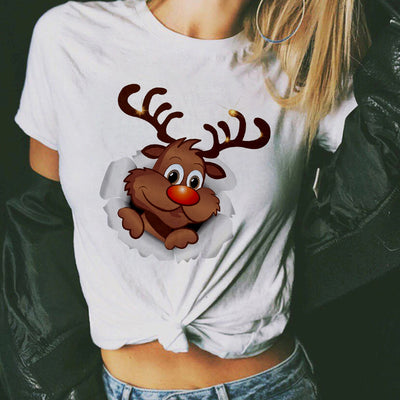 Playera Navideña Estampado Santa Claus - Diseño Casual Unisex - Image 21