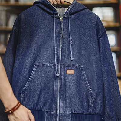 Chaqueta Denim Vintage Americana Desgastada
