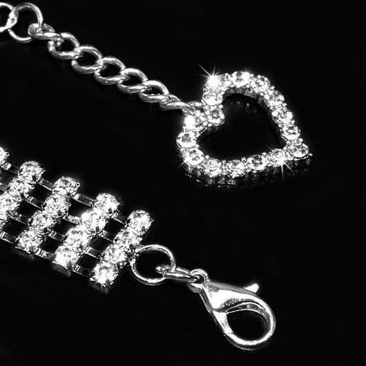 Collar de Strass para Mascotas con Cadena de Corazones - Perros y Gatos - Image 9
