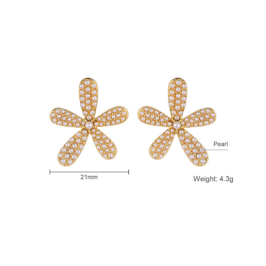 Aretes de Perla Temperamento Simple con Gancho para la Oreja - Image 8