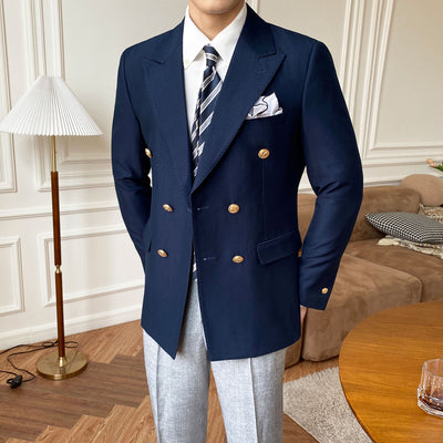 Saco Cruzado Slim Fit para Hombre - Estilo Casual Moderno - Image 5