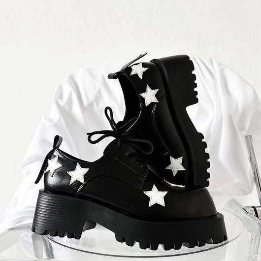 Zapatos de Plataforma con Altura Integrada - Diseño Cuadrado Versátil - Image 17
