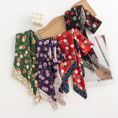 Pañuelo de Seda Estampado Diente de León - Accesorio Profesional Tendencia - Image 10