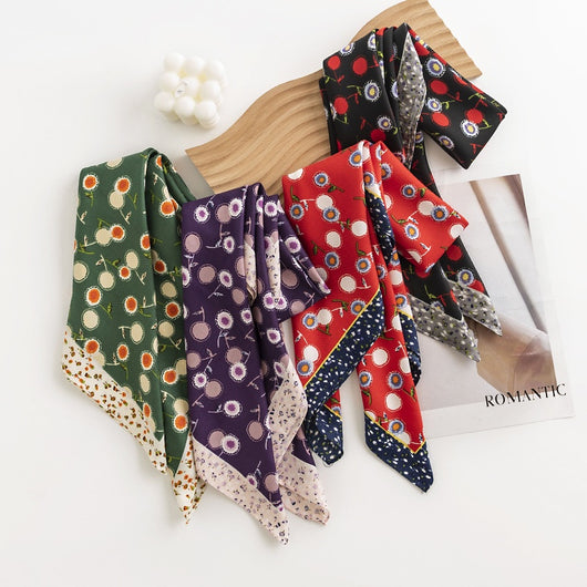 Pañuelo de Seda Estampado Diente de León - Accesorio Profesional Tendencia - Image 10