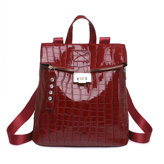 Mochila Escolar de Cuero Suave con Gran Capacidad para Mujer - Image 6