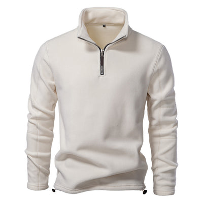 Suéter de Cuello Alto con Cierre Medio para Hombre - Otoño e Invierno - Image 13