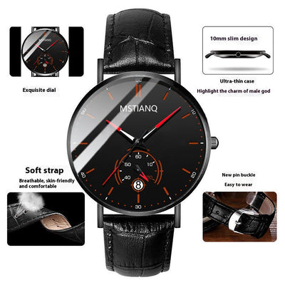 Cinturón Tecnológico de Acero Refinado con Calendario - Diseño Coreano Elegante Negro - Image 12