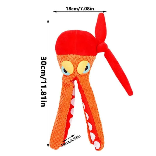 Juguete Pulpo de Peluche con Sonido para Perros - Juguete Masticable para Limpiar Dientes - Image 2