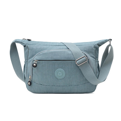 Bolso de Hombro Casual para Mamá - Tela Nylon Lavado Diagonal - Image 5