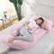 Almohada Maternidad Protección Cintura Tipo U para Dormir de Lado
