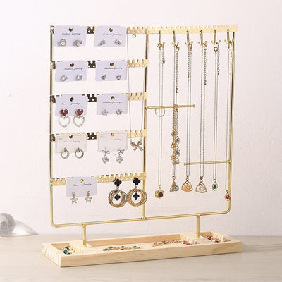 Organizador de Joyas Metálico - Soportes para Aretes, Collares y Anillos - Image 3