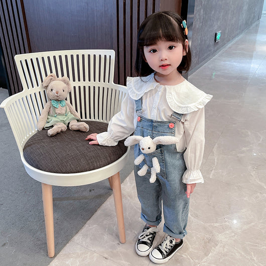 Overol Denim de Manga Larga para Niñas - Colección Otoño - Image 4