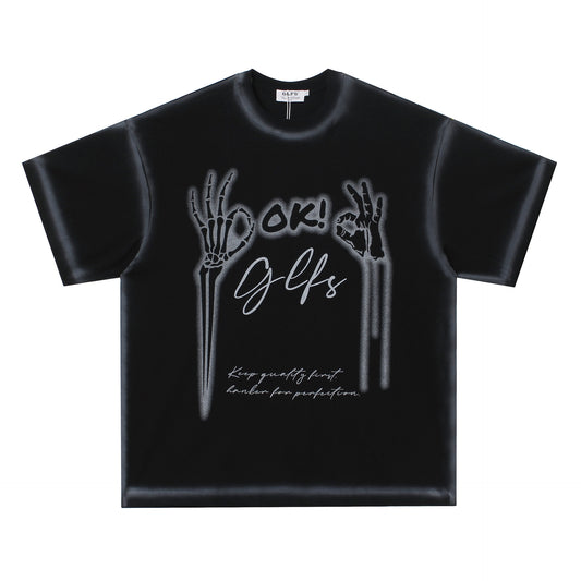 Camiseta Oversize Unisex de Manga Corta - Estilo Urbano para Parejas - Image 2