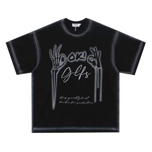 Camiseta Oversize Unisex de Manga Corta - Estilo Urbano para Parejas - Image 2