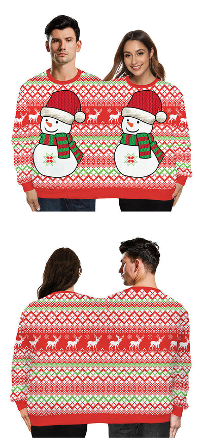 Pijama Navideño 3D para Parejas con Estampado Digital - Image 33