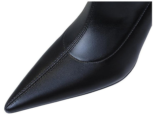Botas Altas Sexy Hasta la Rodilla con Tacón Fino Puntiagudo - Image 6
