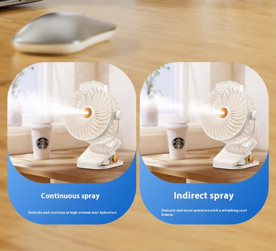 Ventilador Portátil USB con Clip y Función de Spray - Image 14