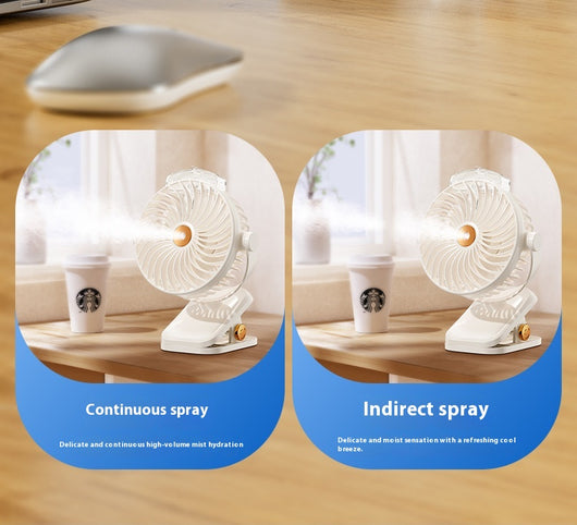 Ventilador Portátil USB con Clip y Función de Spray - Image 14