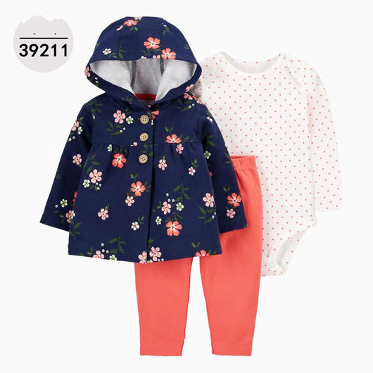 Conjunto Infantil 3 Piezas: Sudadera con Capucha, Manga Larga y Pantalón - Image 11