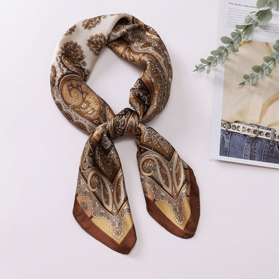 Pañuelo de Seda Estampado - Accesorio de Moda Versátil - Image 13
