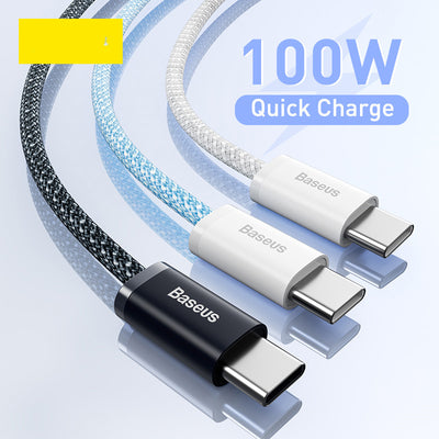 Cable de Carga Rápida Trenzado 100W para Móvil y Tablet - Image 13