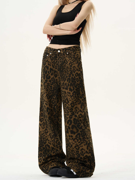 Jeans Vintage con Estampado Leopardo para Mujer - Image 11