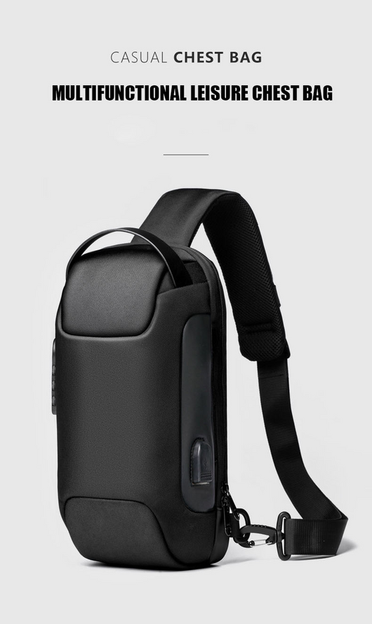 Mochila Crossbody Impermeable Antirrobo para Hombre - Bolsa de Viaje Oxford Multifunción - Image 37
