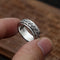Fashion Retro Thai Plateado Twine Men Index Finger Plateado Number16