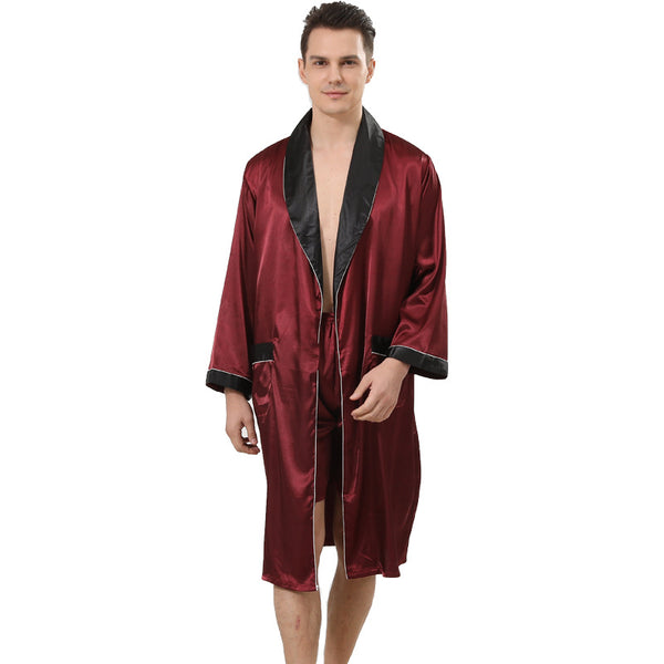 Pijama de Seda para Hombre - Conjunto Shorts y Camiseta - Image 5