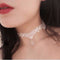 Personalized Multi-layer Crystal Lace Necklace Bone Chain 5534704