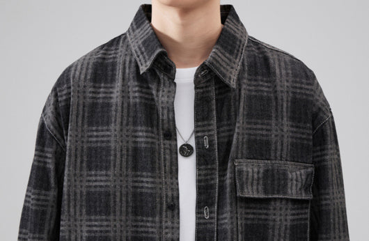 Camisa a Cuadros Otoñal para Hombre - Estilo Personalidad Fashion - Image 12