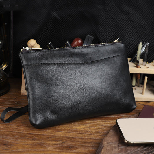 Bolso de Cuero Genuino para Hombre - Diseño Moderno y Versátil