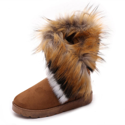 Botas de Invierno Impermeables con Pelaje de Zorro - Calidez Extrema y Tracción Segura - Image 10