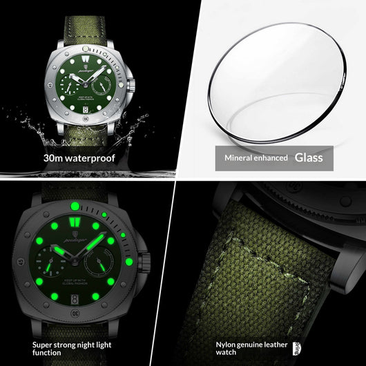 Reloj de Cuarzo Multifuncional Impermeable para Hombre con Esfera Luminosa - Image 7