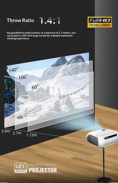 Proyector Portátil T9 T5S Full HD - Cine en Casa - Image 8