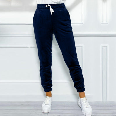 Pantalones Jogger de Terciopelo Estilo Coreano con Cintura Elástica para Mujer - Image 40
