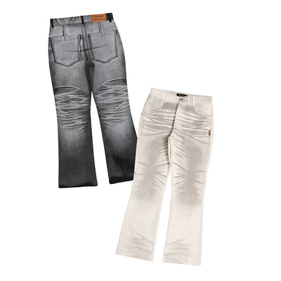 Jeans Casuales de Cintura Alta con Degradado para Hombre - Image 3