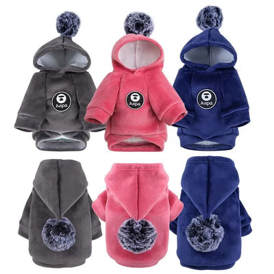 Abrigo Polar con Capucha para Perros y Gatos - Pijama de Invierno para Mascotas Pequeñas - Image 41