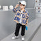 Camisa Infantil de Pana con Letras - Diseño Simple y Moderno