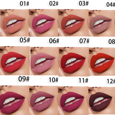 Set de 12 Labiales Mate Waterproof de Larga Duración - Image 7