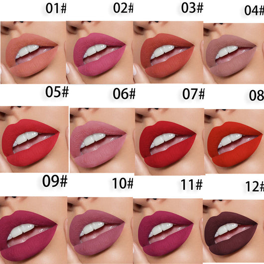 Set de 12 Labiales Mate Waterproof de Larga Duración - Image 7