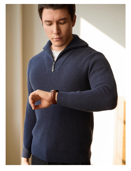Suéter Texturizado Cálido para Hombre - Pullover de Descanso - Image 12