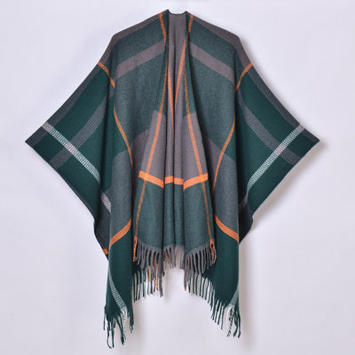 Chal con Borlas y Diseño Escocés Jacquard - Image 7