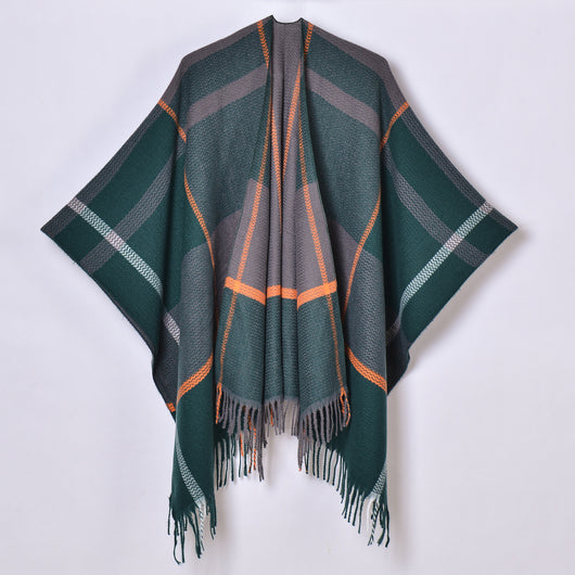 Chal con Borlas y Diseño Escocés Jacquard - Image 7