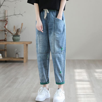 Jeans Rotos de Moda para Mujer - Corte Capri Verano - Image 9